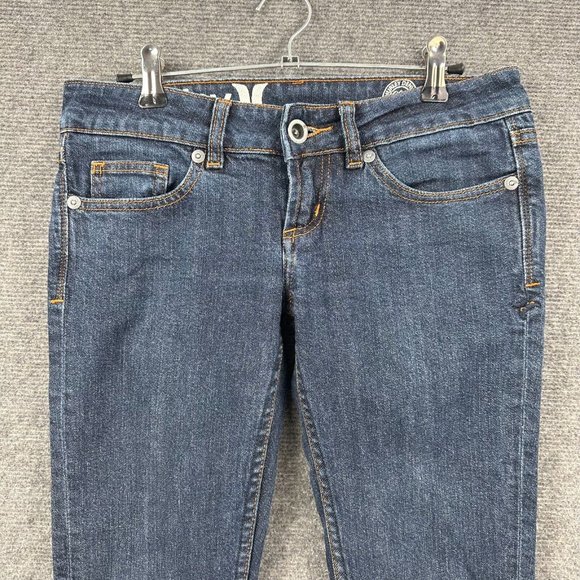 Hurley Jeans Womens 28/8 Ultra Low Rise Skinny Designer Denim Stretch Modern Y2K - Picture 2 of 13